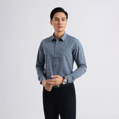 ÁO SƠ MI DÀI TAY VITIMEX DÁNG SLIMFIT KẺ CARO ASD 7880
