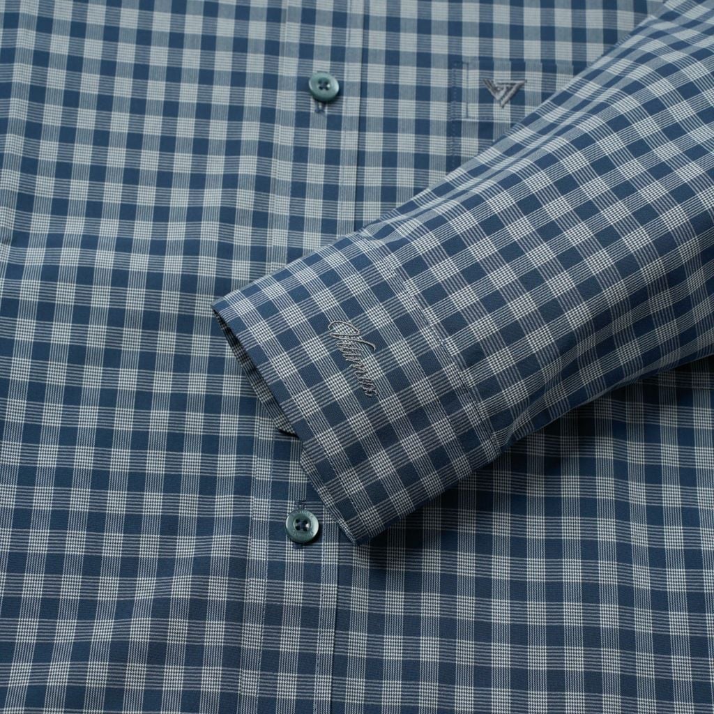 ÁO SƠ MI DÀI TAY VITIMEX DÁNG ÔM VỪA SLIMFIT KẺ CARO ASD 7880