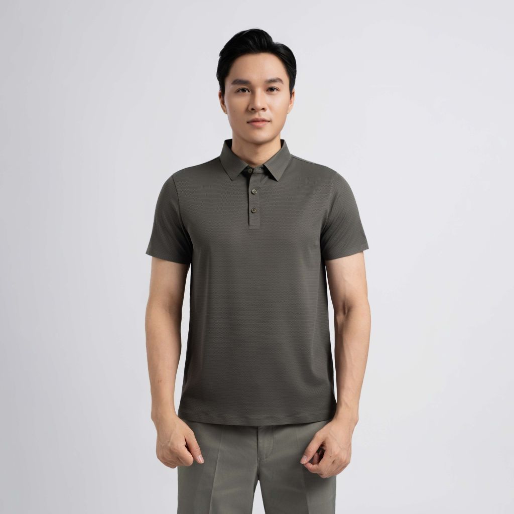 ÁO POLO KHÔNG ĐƯỜNG MAY VITIMEX DÁNG ÔM VỪA SLIMFIT TRƠN ATE 5026