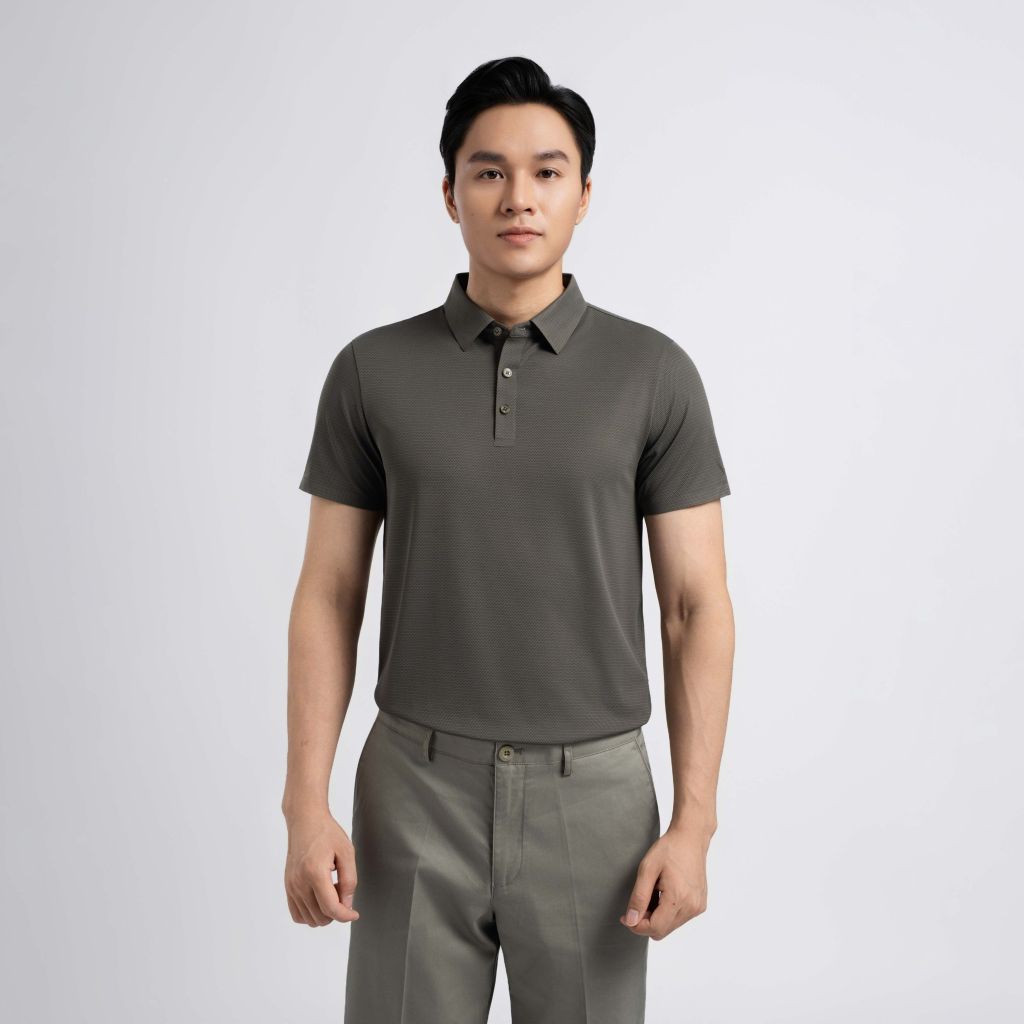 ÁO POLO KHÔNG ĐƯỜNG MAY VITIMEX DÁNG ÔM VỪA SLIMFIT TRƠN ATE 5026