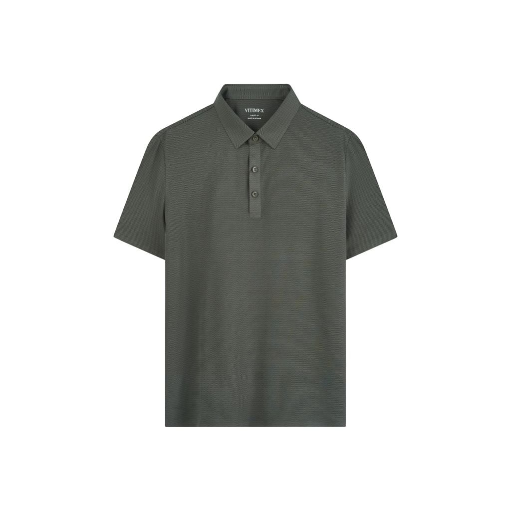 ÁO POLO KHÔNG ĐƯỜNG MAY VITIMEX DÁNG ÔM VỪA SLIMFIT TRƠN ATE 5026