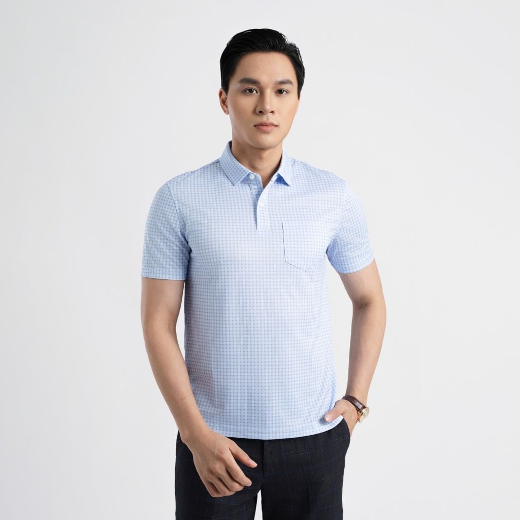ÁO POLO VITIMEX DÁNG RỘNG VỪA REGULAR HỌA TIẾT ATR 3038