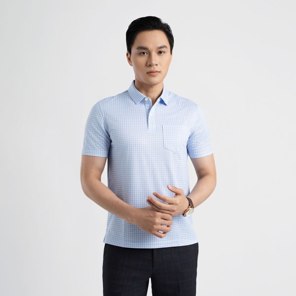 ÁO POLO VITIMEX DÁNG RỘNG VỪA REGULAR HỌA TIẾT ATR 3038