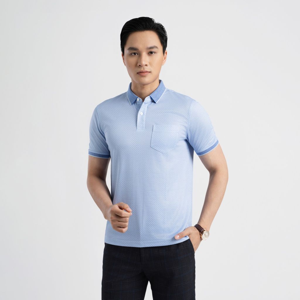 ÁO POLO VITIMEX DÁNG RỘNG VỪA REGULAR HỌA TIẾT ATR 3041