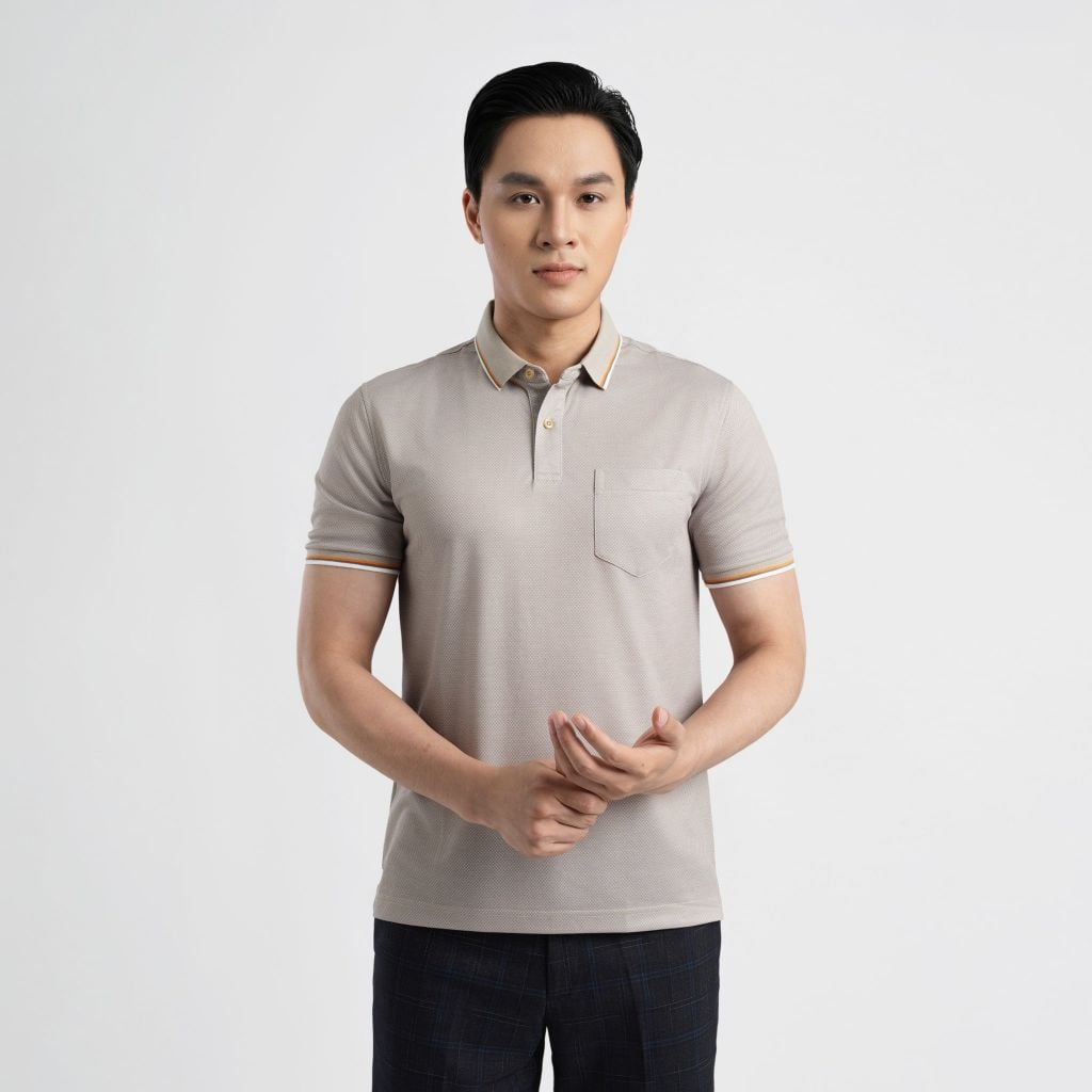 ÁO POLO VITIMEX DÁNG RỘNG VỪA REGULAR HỌA TIẾT ATR 3042