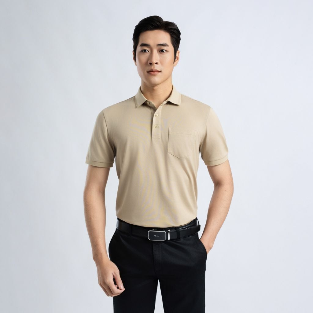 ÁO POLO VITIMEX DÁNG RỘNG VỪA REGULAR TRƠN ATR 5001