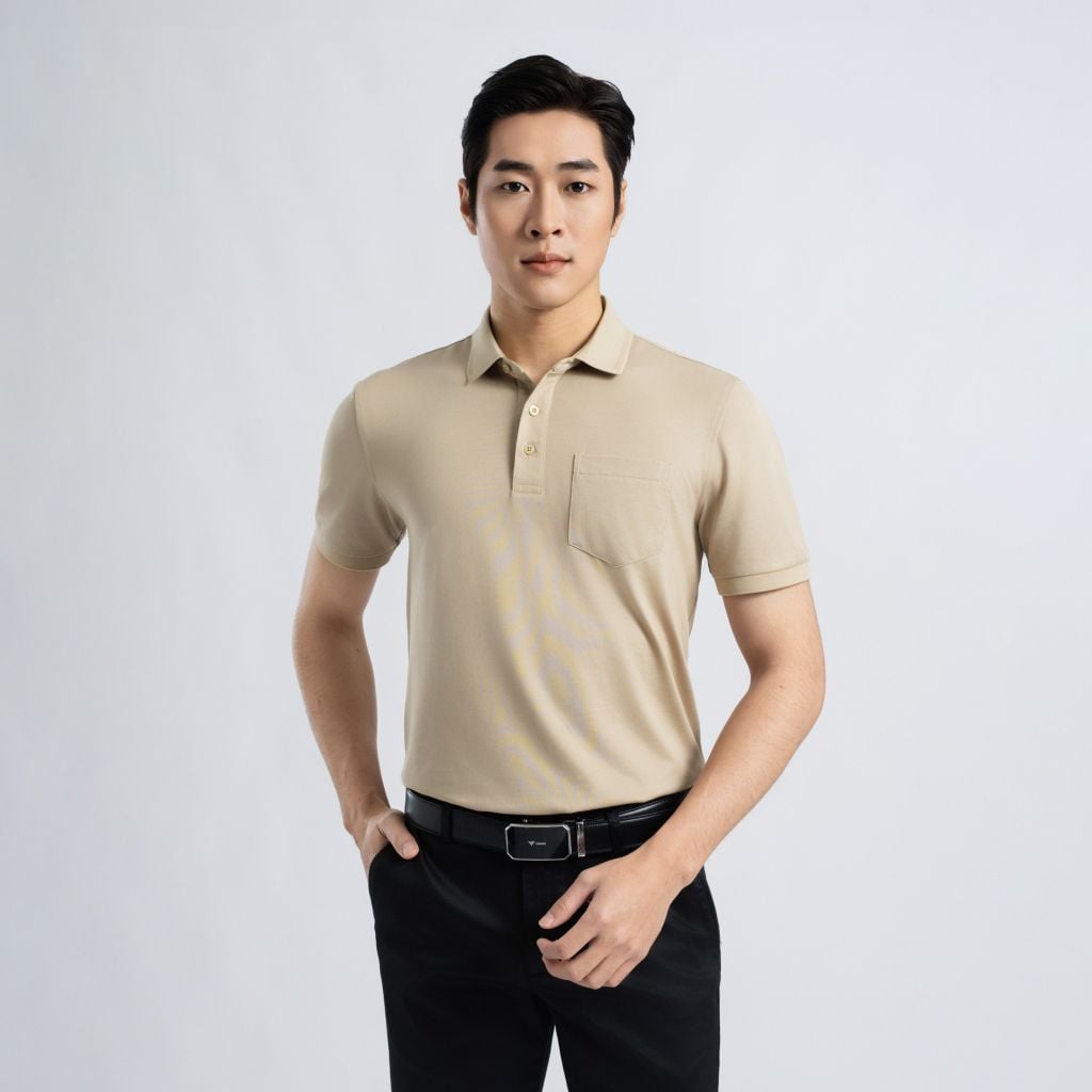 ÁO POLO VITIMEX DÁNG RỘNG VỪA REGULAR TRƠN ATR 5001