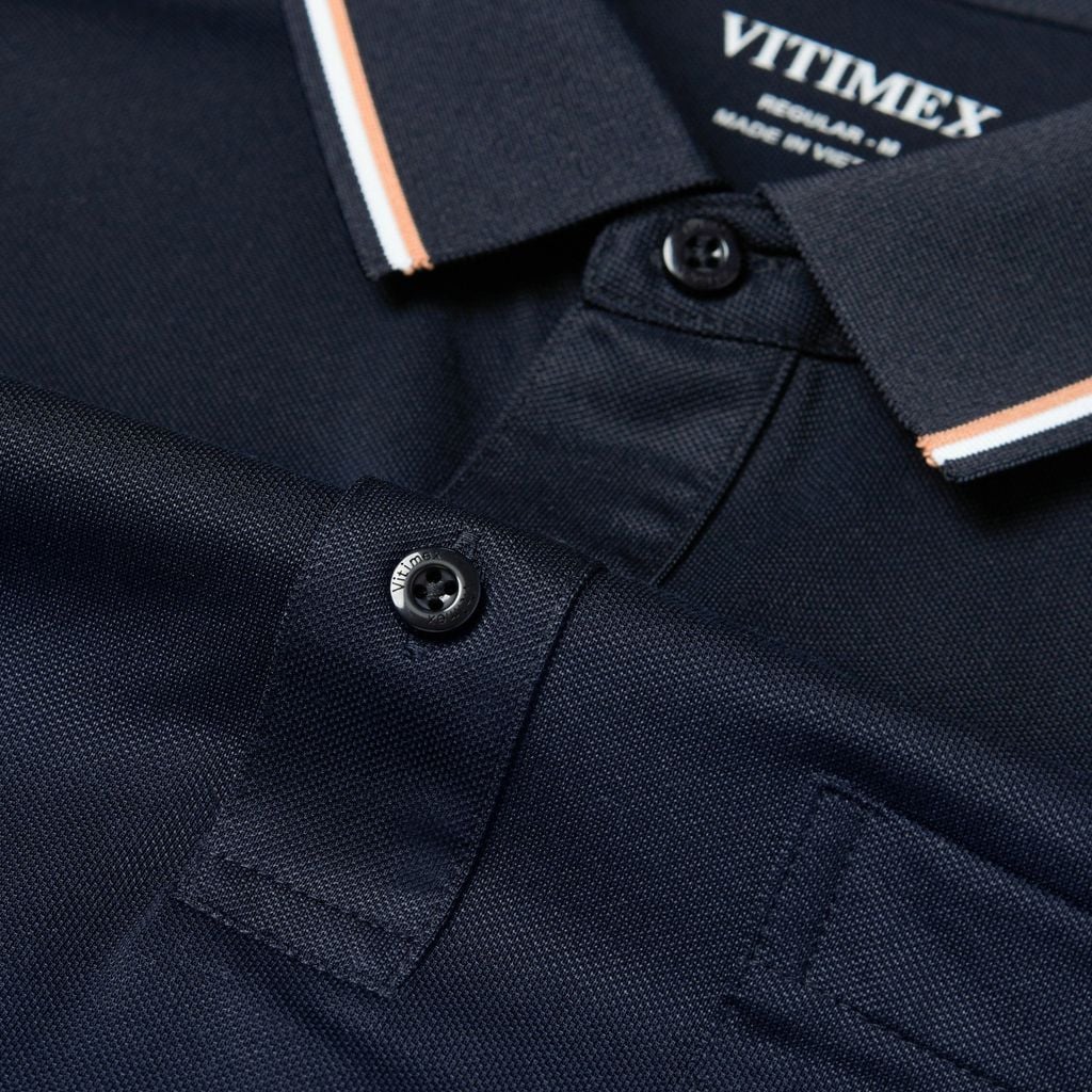 ÁO POLO VITIMEX DÁNG RỘNG VỪA REGULAR TRƠN ATR 5007