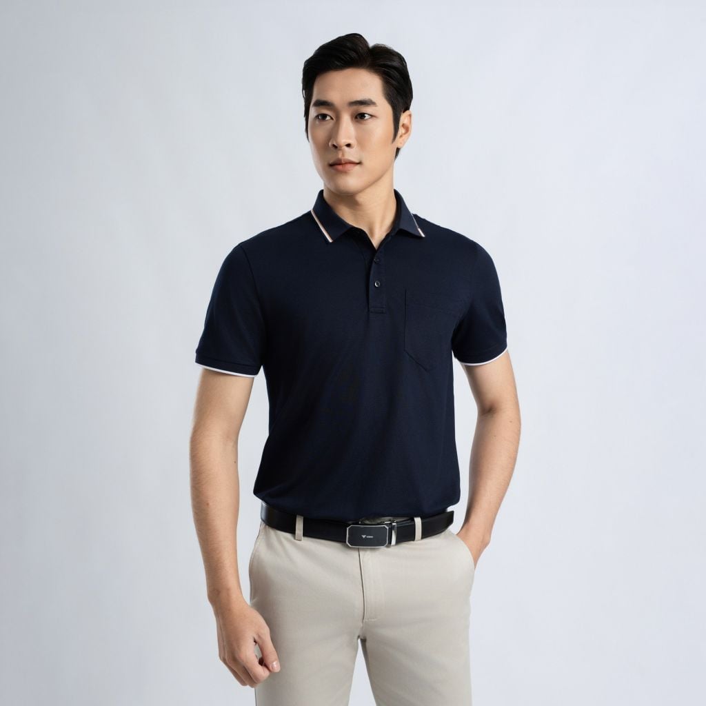 ÁO POLO VITIMEX DÁNG RỘNG VỪA REGULAR TRƠN ATR 5007