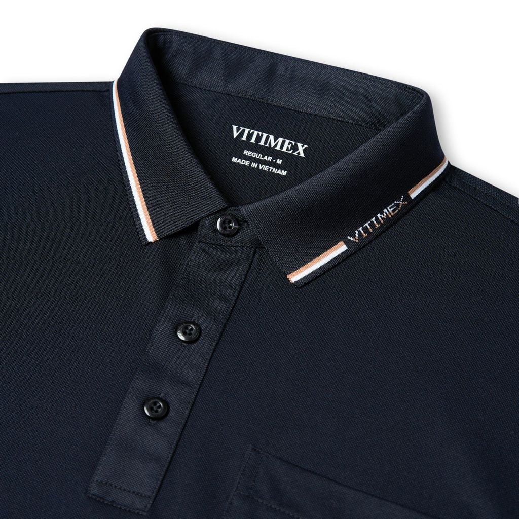 ÁO POLO VITIMEX DÁNG RỘNG VỪA REGULAR TRƠN ATR 5007