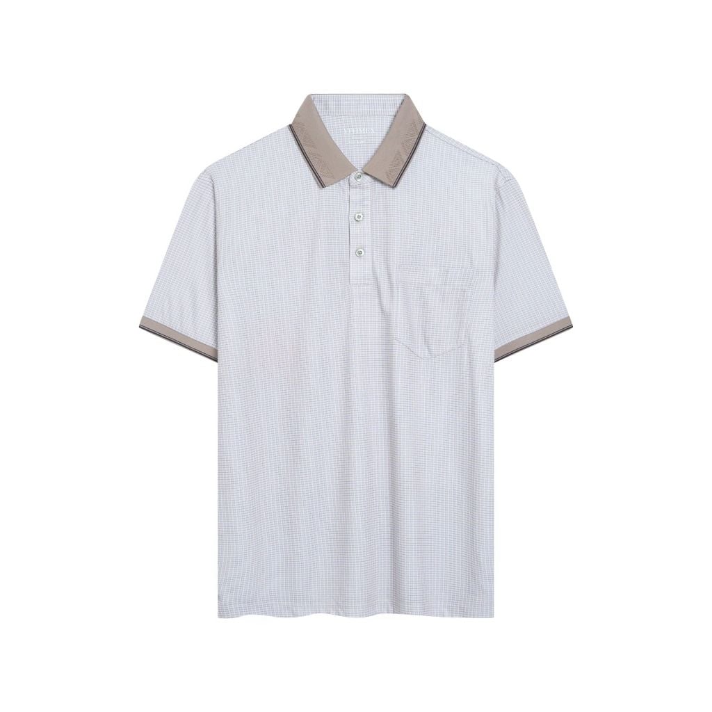 ÁO POLO VITIMEX DÁNG RỘNG VỪA REGULAR KẺ CARO ATR 5013