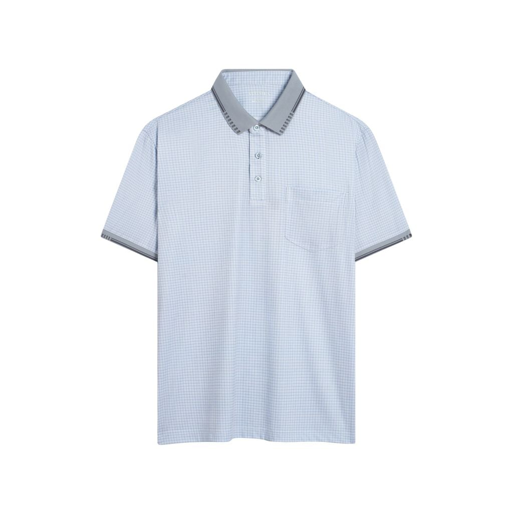 ÁO POLO VITIMEX DÁNG RỘNG VỪA REGULAR KẺ CARO ATR 5014