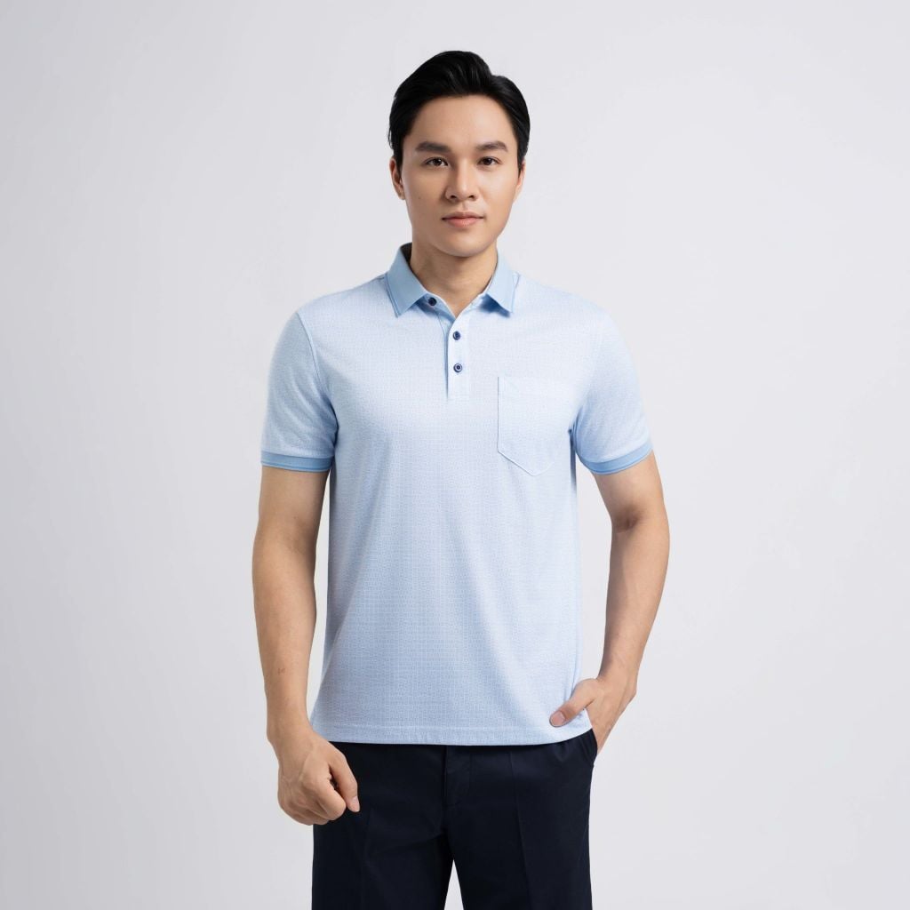 ÁO POLO VITIMEX DÁNG RỘNG VỪA REGULAR KẺ CARO ATR 5015
