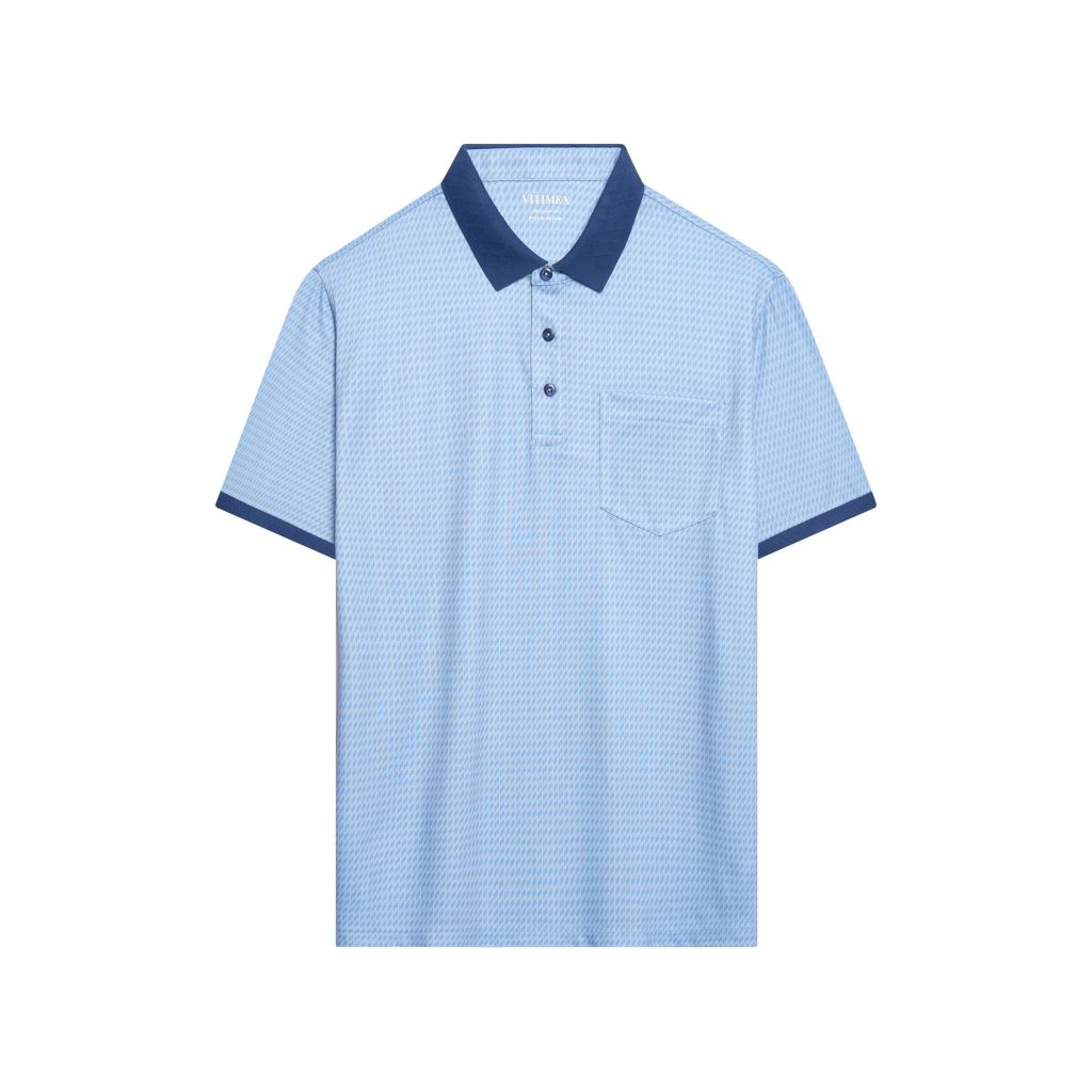 ÁO POLO VITIMEX DÁNG RỘNG VỪA REGULAR KẺ ATR 5016