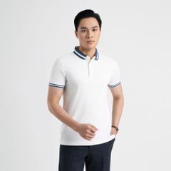 ÁO POLO VITIMEX DÁNG SLIMFIT TRẮNG TRƠN ATS 3035