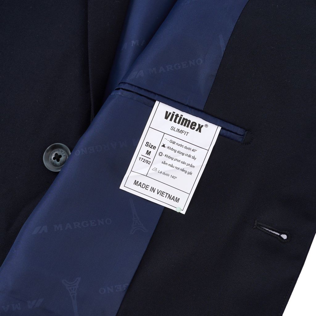 ÁO VEST VITIMEX DÁNG ÔM VỪA SLIMFIT TRƠN AVS 5001