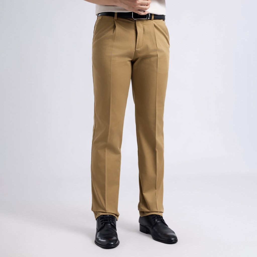 QUẦN KAKI VITIMEX DÁNG SUÔNG CÓ LY KCS 7560