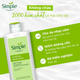  Nước Hoa Hồng Simple Kind To Skin Soothing Facial Toner Làm Dịu Da & Cấp Ẩm 200ml 