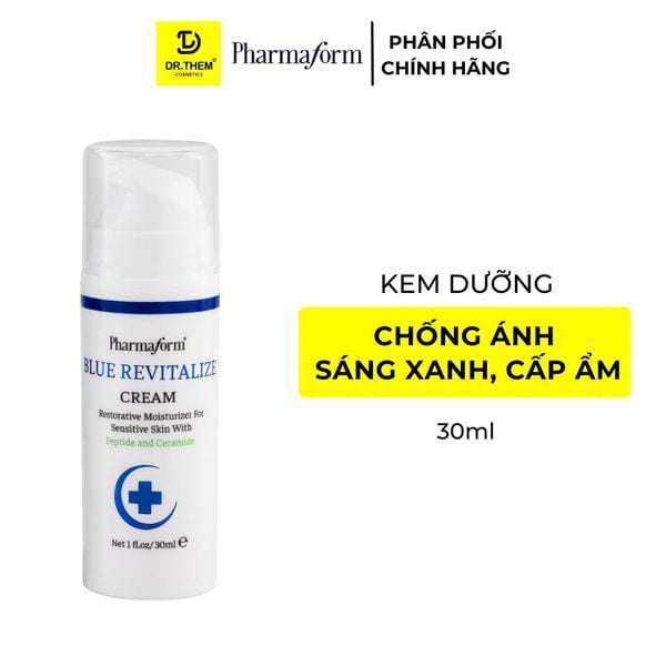 Kem Dưỡng Ẩm Phục Hồi Chống Lão Hóa Và Ánh Sáng Xanh Cho Da Pharmaform Blue Revitalize 30ml