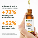  Serum Garnier Bright Complete 10% Pure Vitamin C Night Serum Tăng Cường Sáng Da Mờ Thâm Ban Đêm 30ml 
