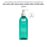  Gel Rửa Mặt Sạch Sâu, Điều Hòa Tuyến Bã Nhờn Ziaja Manuka Tree Purifying Normalising Cleansing Gel 200ml 