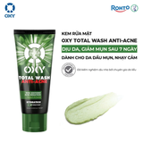  Kem Rửa Mặt OXY Total Wash Anti-Acne 100g – Dịu Da, Giảm Mụn 