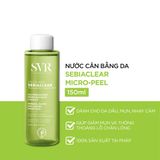  Toner SVR Sebiaclear Sebiaclear Micro Peel Dành Cho Da Dầu, Mụn 150ml 