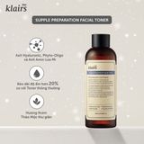  Nước Hoa Hồng Klairs Supple Preparation Facial Toner Dành Cho Da Nhạy Cảm 180ml 