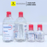  Nước Tẩy Trang Bioderma Cho Da Dầu Mụn Sebium / Da Nhạy Cảm Sensibio H2O 100ml - 250ml - 500ml 