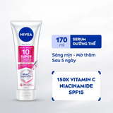  Serum Dưỡng Thể Nivea 10 Super Vitamins & Skin Foods Sáng Da, Mờ Thâm (170ml / 300ml) 