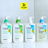  Sữa Rửa Mặt CeraVe SA Smoothing, Hydrating, Foaming Cleanser - Cho Da Dầu Mụn, Khô, Nhạy Cảm 88ml – 236ml – 473ml 
