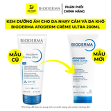  Kem Dưỡng Ẩm Bioderma Atoderm Crème Ultra - Dành Cho Da Nhạy Cảm, Da Khô Và Rất Khô 200ml 