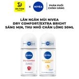  Lăn Khử Mùi Nivea Khô Thoáng Dưỡng Sáng Mịn Mượt 50ml 