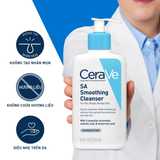  Sữa Rửa Mặt CeraVe SA Smoothing Cleanser Làm Sạch & Tẩy Tế Bào Chết Dịu Nhẹ 236ml 