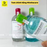  Nước Tẩy Trang Bioderma Cho Da Dầu Mụn Sebium / Da Nhạy Cảm Sensibio H2O 100ml - 250ml - 500ml 