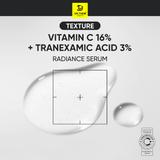  DrCeutics Serum Vitamin C 16% + Tranexamic Acid 3% 30ml Ngăn Ngừa Lão Hóa Và Làm Sáng Da 40g 