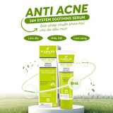  Serum Floslek Anti Acne 24H System Soothing Làm Dịu, Giảm Mụn, Kiềm Dầu, Thu Nhỏ Chân Lông Da Dầu, Hỗn Hợp 50ml 