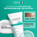  Sữa Chống Nắng Uriage Hyseac Fluide SPF50+ Kiềm Dầu Cho Da Dầu Mụn, Hỗn Hợp 50ml 