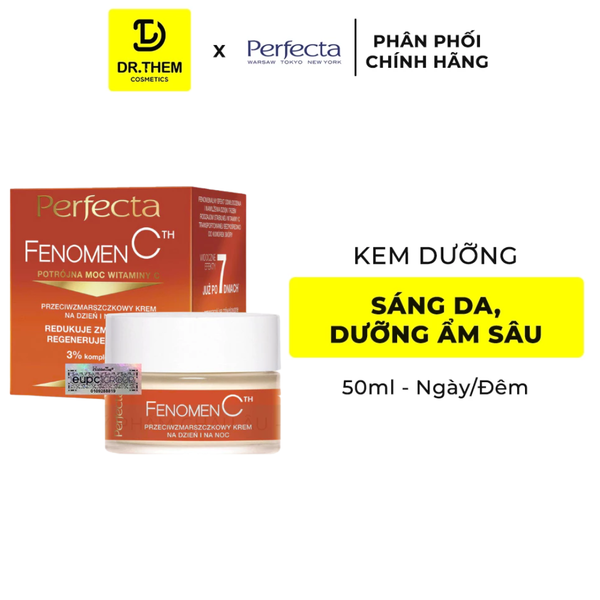 Fenomen C Kem Sáng Da Dưỡng Ẩm Sâu Ngày Đêm - Perfecta Fenomen C Glebokie Nawilzenie Krem Na Dzien i Na Noc 50ml