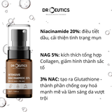  DrCeutics Tinh Chất Serum Basic Niacinamide 8% - 12% - 20% (30g / 40g) - Hỗ Trợ Sáng Da, Mờ Thâm Mụn 