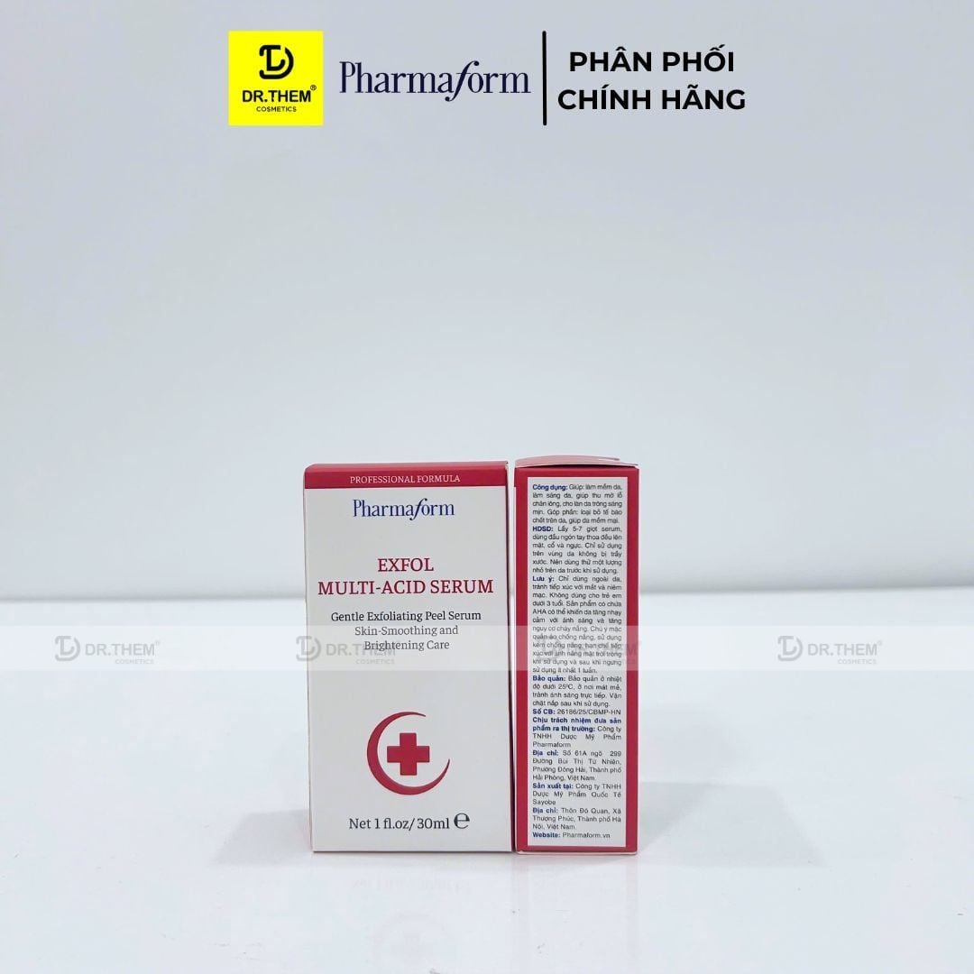  Tinh Chất Peel Exfol Multi Acid Pharmaform Giúp Tái Tạo Làm Sáng Và Căng Bóng Da 30ml 