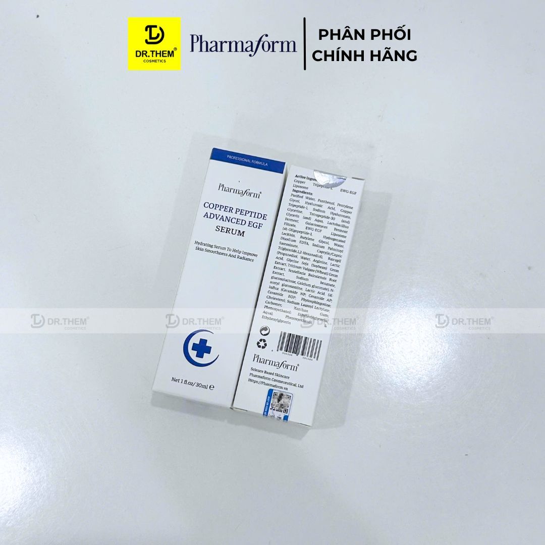  Serum Phục Hồi Da Chống Lão Hóa Pharmaform Copper Peptide Advanced EGF 30ml 