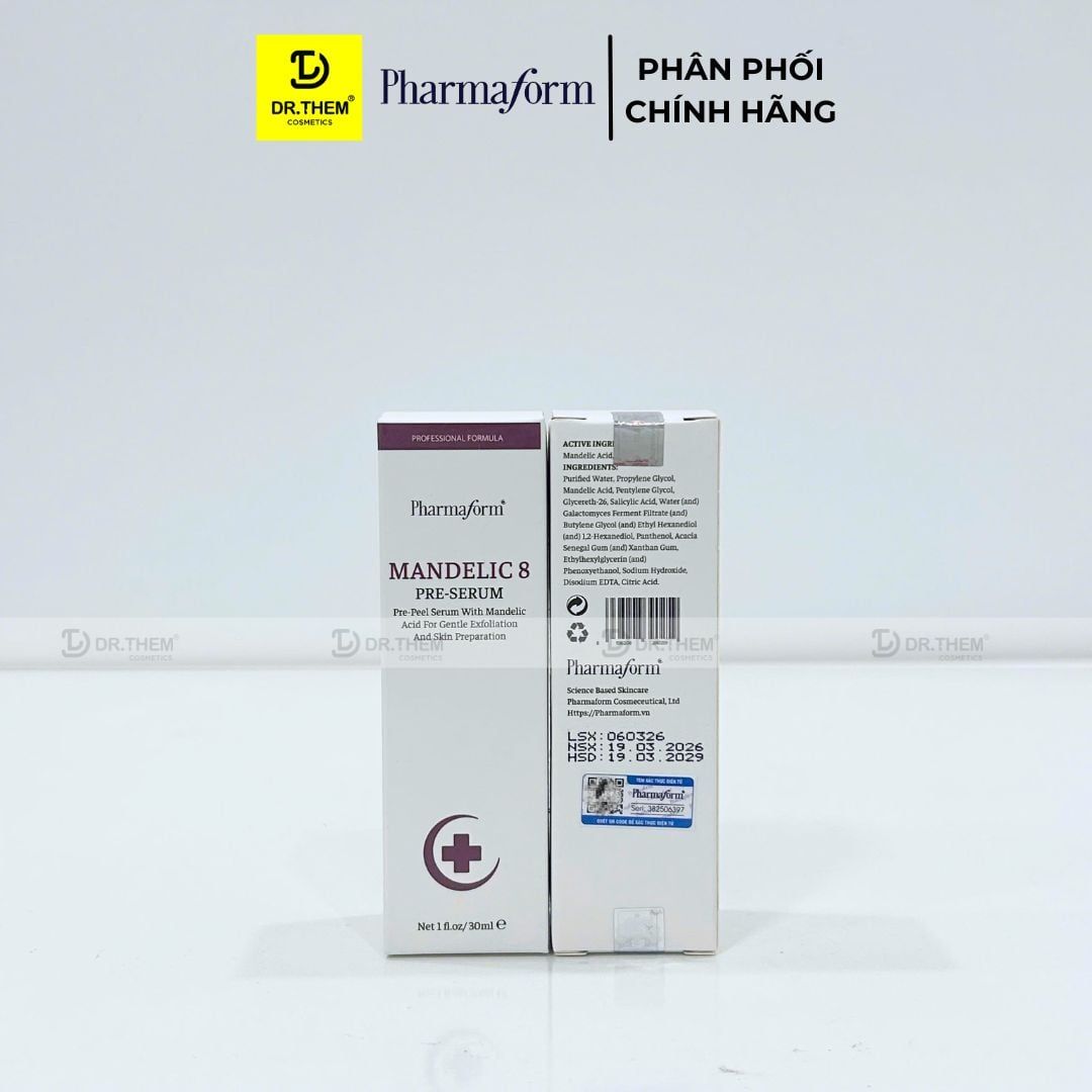  Tinh Chất Hỗ Trợ Làm Đều Màu Da Giúp Da Sáng Mịn Pharmaform Mandelic 8 Pre Serum 30ml 