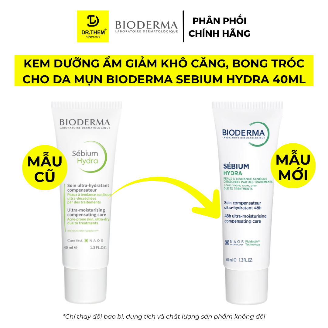  Kem Dưỡng Ẩm Cho Da Dầu Mụn BIODERMA Sébium Hydra 40ml 