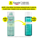  Nước Cân Bằng Eucerin Dermopure Clinical Purifying Toner Cho Da Nhờn Mụn 200ml 