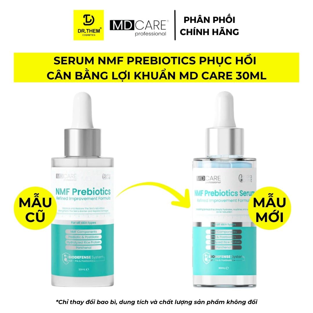  Serum NMF Prebiotics Hỗ Trợ Giảm Đỏ Giảm Sưng Tăng Cường Phục Hồi Bảo Vệ Làn Da MD Care 30ml 