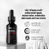  Serum Tẩy Tế Bào Chết Kiểm Soát Mụn, Giảm Viêm Và Giảm Tiết Dầu MD CARE AntiAc Exfo 