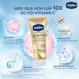  Sữa Dưỡng Thể Vaseline Gluta-Hya - Dưỡng Thể Sáng Da, Căng Mướt Tự Nhiên 7 Ngày 70ml/ 330ml 