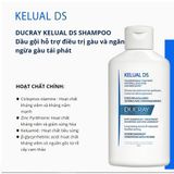  Dầu Gội Ducray Kelual DS Shampoo Giúp Sạch Gàu, Giảm Ngứa Da Đầu, Ngăn Gàu Tái Phát 100ml 