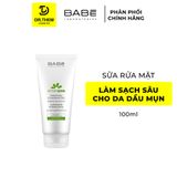  Sữa Rửa Mặt LABORATORIOS BABÉ Stop Akn Purifying Cleansing gel 100ml-200ml Cho Da Dầu Mụn 
